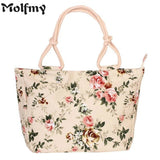 2022 Fashion Folding Women Big Size Handbag Tote Ladies Casual Flower Printing Canvas Graffiti Shoulder Bag Beach Bolsa Feminina