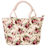 2022 Fashion Folding Women Big Size Handbag Tote Ladies Casual Flower Printing Canvas Graffiti Shoulder Bag Beach Bolsa Feminina